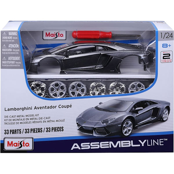 Lamborghini Aventador LP 700-4 kokoonpantava pienoismalli, mittakaava 1:24