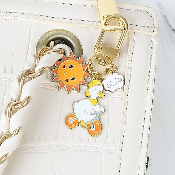 Söpö avaimenperä Esteettinen avaimenperä Tarvikkeet Kawaii avainrengas naisille, avaimenperä tytölle Airpodille, reppu