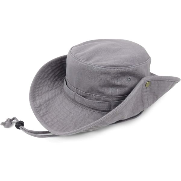 Hink med bred brätte UV-skydd solhatt Boonie hattar fiske vandring safari utomhus hattar för män och kvinnor