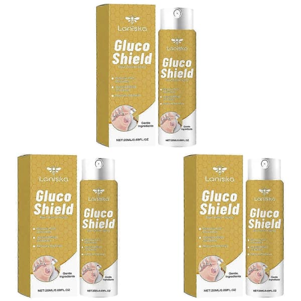 Gluco-Shield Bee-Venom Sår Spray Lang Beskyttelse Lange Kontorarbeidstimer_ecs 3pcs