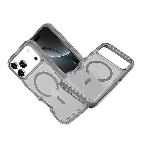 Magnetic Case Compatible with iPhone 17 Pro Thin, Transparent, MagSafe Wireless Charging, Shockproof