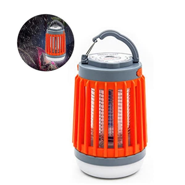 Elektrisk myggdreper LED-lys - Oransje (uten solcelle)