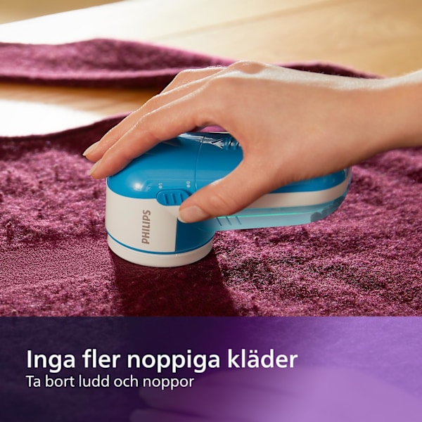 Hårfjerner, egnet for alle tekstiler, USB-oppladbar, batteridrevet Standard configuration + 5 blades