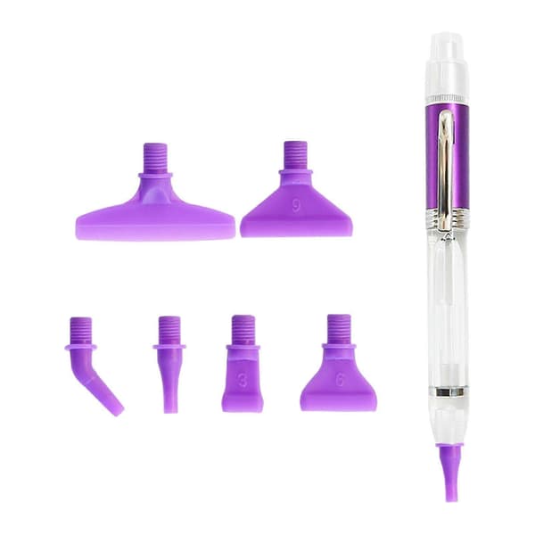 3x Diamond Art Pen Sticky Drill Pen Lättviktig Diamond Dot Pen Och Olika Spetsar
