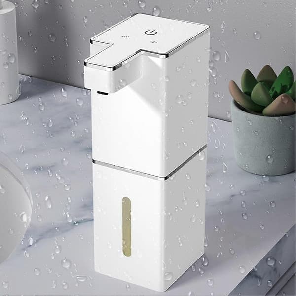 Induktionssæbedispenser Elektrisk skumhåndvasker Automatisk induktionssæbedispenser Sort