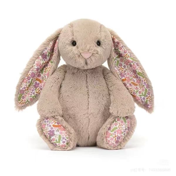 Jellycat Blossom Bunny Cherry kosedyr medium 31cm Brown