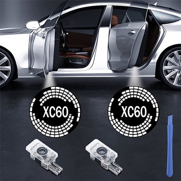 HD-projektor med laser-velkomstlys til bildørlogo, kompatibel med Volvo XC60 XC90