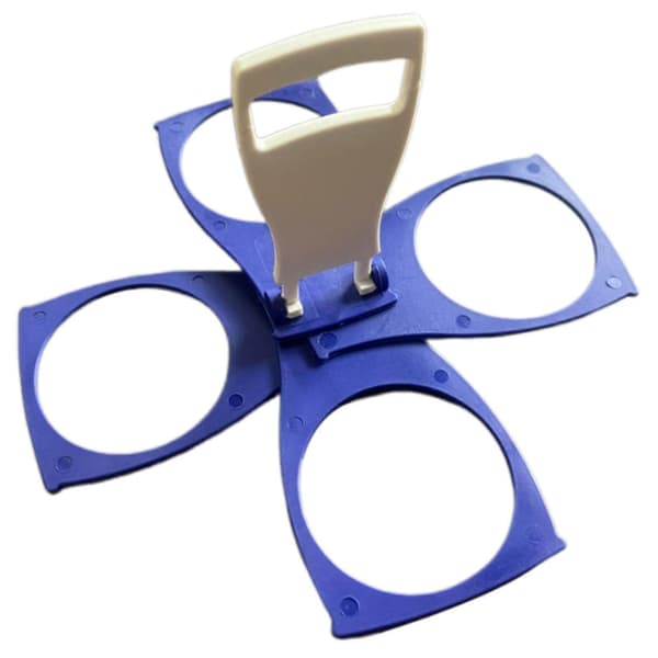 3/4 Pint Sammenklappelig Kopholder Multifunktionelle Plastikkruskroge til Papirkopper Blue 1pcs