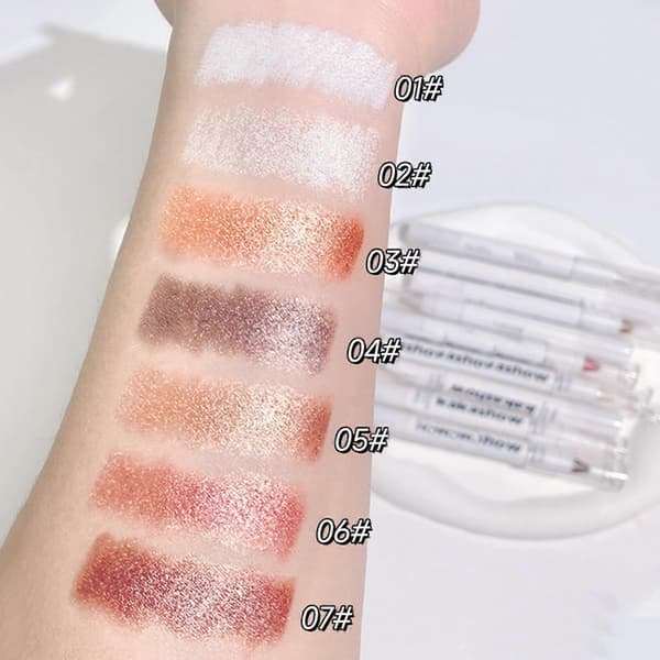 Långvarig Ögonskuggsstift, Kladdresistent Tebrun Makeup för Snabb Applicering, Ekologisk Formula