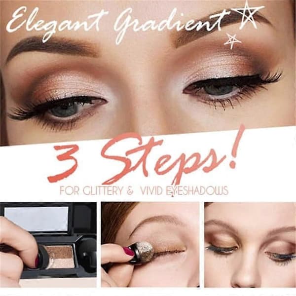 Vattentät Ögonskuggspalett, Pigmenterade Tvåtonade Färger för Resevänlig Gradient Ögonmakeup