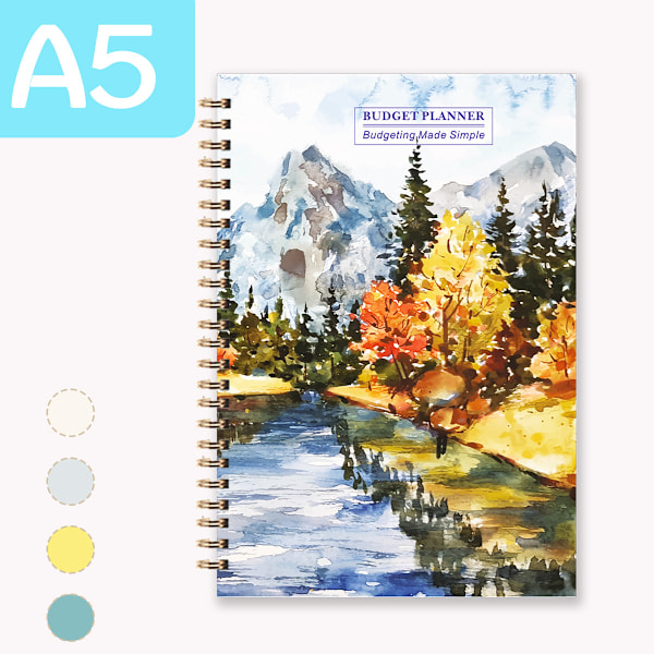 Budget Planner BUDGET PLANNERS Personlig Familiekonto Plan Budgetbog Oil painting style