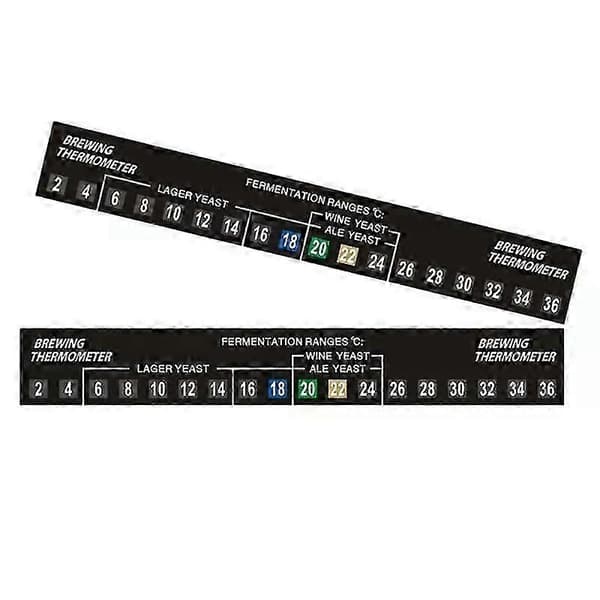 5/10 Fermometer Selvklebende Hjemmebrygging Termometer - Hjemmebrygging Øl Vin Temperatur Sensor Leser Termometer Klistremerke