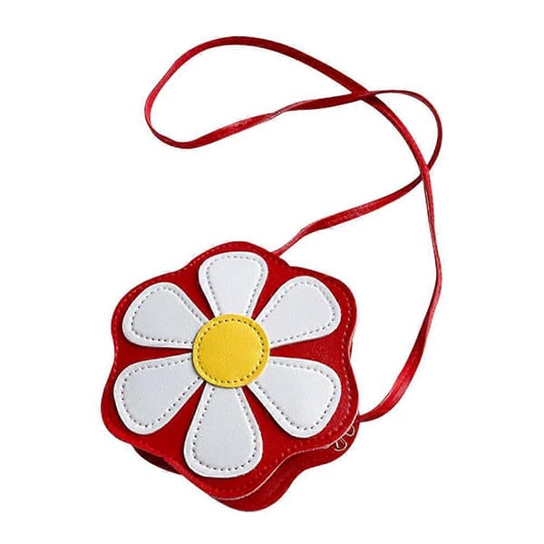 Blomdesignad Crossbodyväska för Barn Flickor Enkelaxelväska