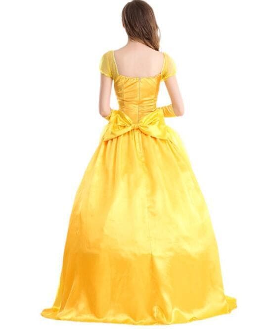 Cosplay Prinsesse Belle Gul Nederdel Yellow M