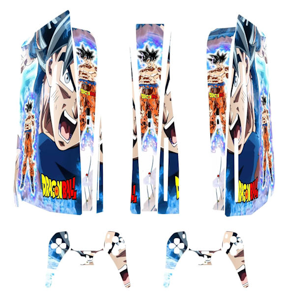 Klistremerke til PS5 - Deksel for å tilpasse konsollen - Fjernet vinylfilm - Matt satin HD-kvalitet (Disk, Dragon Ball)