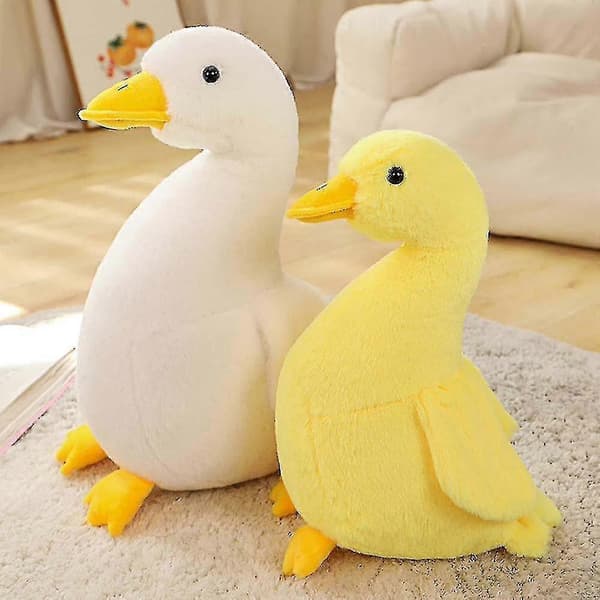 Bedårande Anka Plyschdocka Mjukt Gosedjur Barn Kramkudde Present 30/40cm Grå