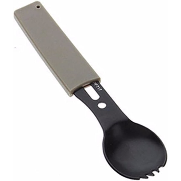 Camping Cookware,Multifunctional Travel Kit Bottle Opener Kit Spork Whistle Utensil Fork Outdoor Spoon Fork Outdoor Tool