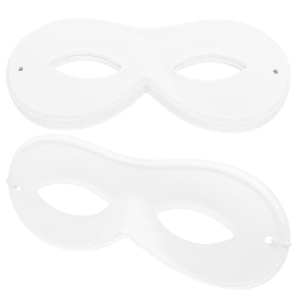 Barnas DIY Graffiti Maske for Maling 20 stk Hvite PVC Flokkede Masker