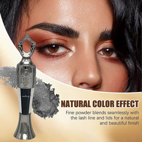 Brun Eyelinerpulver Långvarig Formula för Resevänlig Ögonmakeup med Byggbar Intensitet