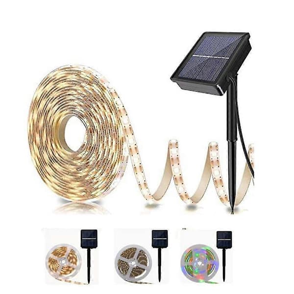 Udendørs Solar LED Lysbjælke - 8 Tilstande, Solar Lyskæder til Have/hjem/terrasse/gård