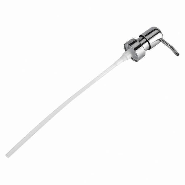 2025 Smedbo Tvål- och Schampodispenser i Rostfritt Stål, Silver/Vit Finish