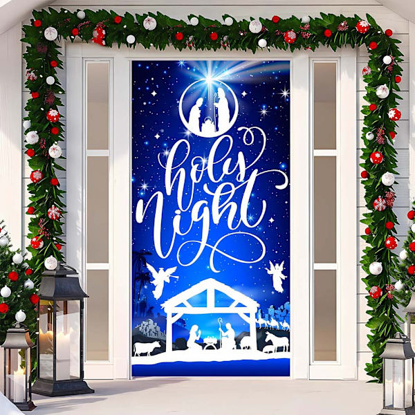 Jul Dörrömslag God Jul Grinchmas Font Veranda Skylt Vinter Nyår Jul Jul Dekorationer och Tillbehör för Hemfest