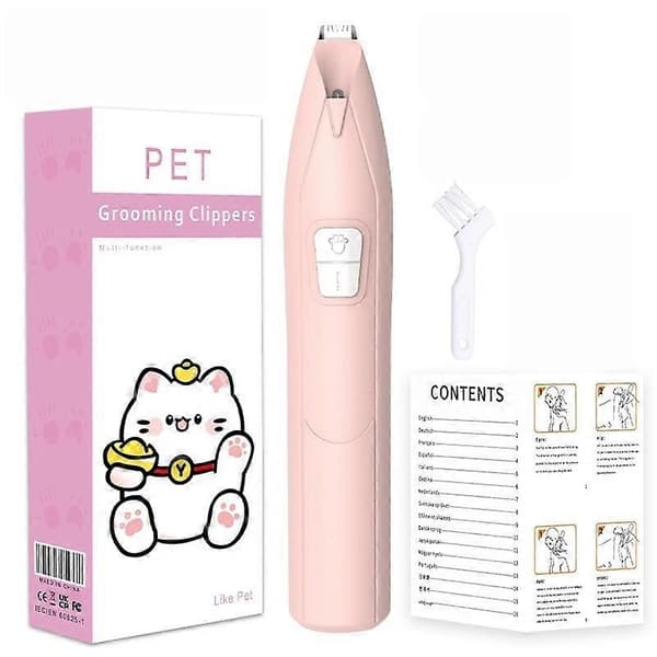 Light + Laser Pet Trimmer Gentle and Quiet