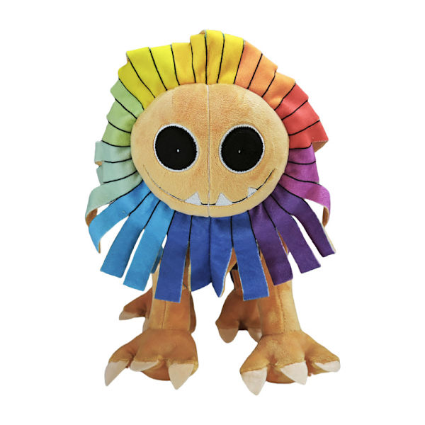 Mardrömssöta Plyschleksaker Barnpresenter Pojkrumsdekoration Mjukt Fylld Yellow three-tusked hairy lion 27cm