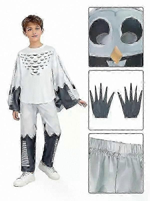 Halloween uggla kostym med mask och handskar för barn och vuxna