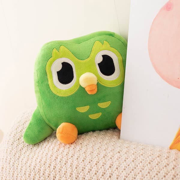 Vihreä Duolingo Pöllö Pehmolelu Duo Pehmo Duo Pöllöstä one size