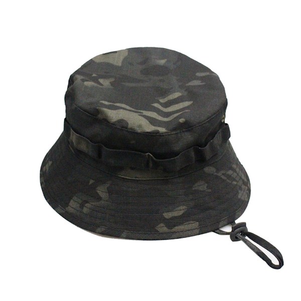 Fiskehatt för utomhus, bergsklättring, jakt, solhatt Night camouflage 60cm (applicable to 58-60cm)