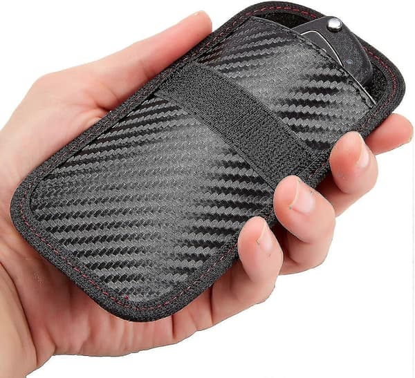 Faraday nyckelfobskydd - 2-pack Mini stöldskyddspåse för nyckelfob
