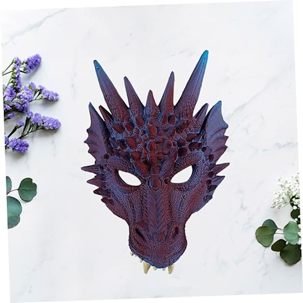 1 kpl lohikäärme naamio lapset aikuiset naamiot lapset halloween puku paha naamio naamiot cosplay puku puvut teema naamio meikki vaatteet lapsi meikki