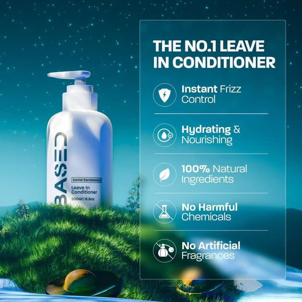 Based Bodyworks Leave-in Conditioner – Moisturizing and strengthening formula 1pc