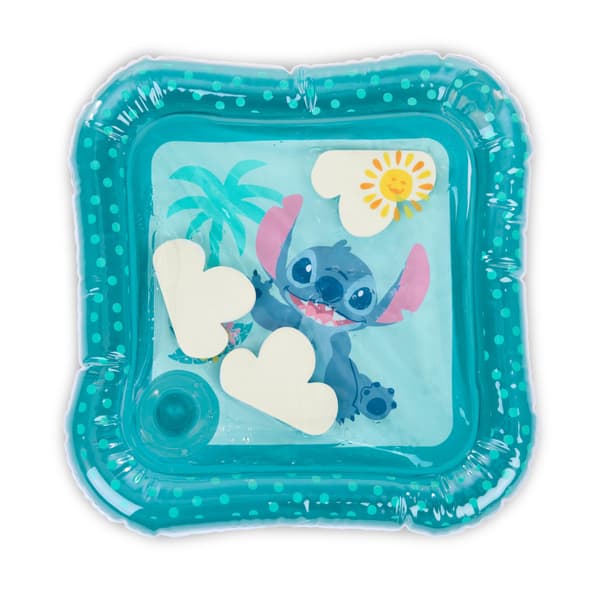 Bright Starts Disney Baby Stitch Vesimatto, Making Waves Leikkimatto, 3 Kelluvaa Lelua, Sininen, Vastasyntynyt+