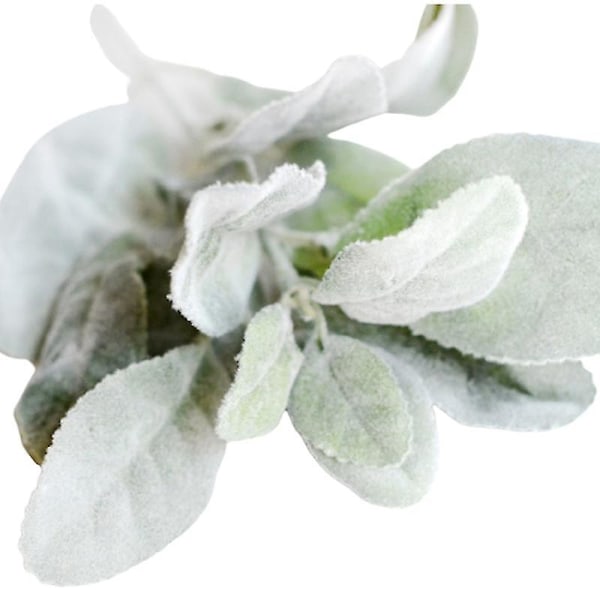 1 stk. Kunstige Planter Blomst Kaninøre Blad DIY Bryllup Hjem Arrangement Krans Q Green