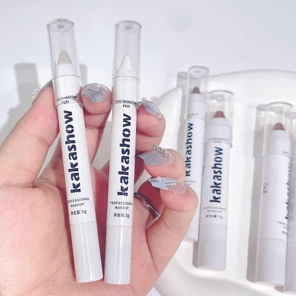 Långvarig Ögonskuggsstift, Kladdresistent Tebrun Makeup för Snabb Applicering, Ekologisk Formula