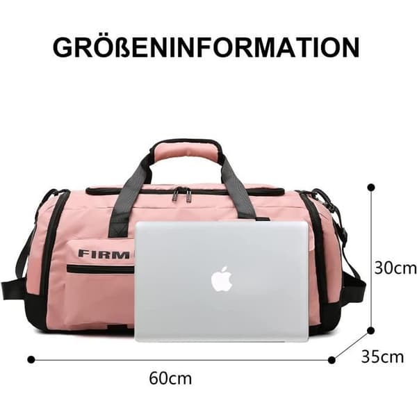 Urheilukassi 65 litraa - Unisex - Kenkälokero - Ergonominen