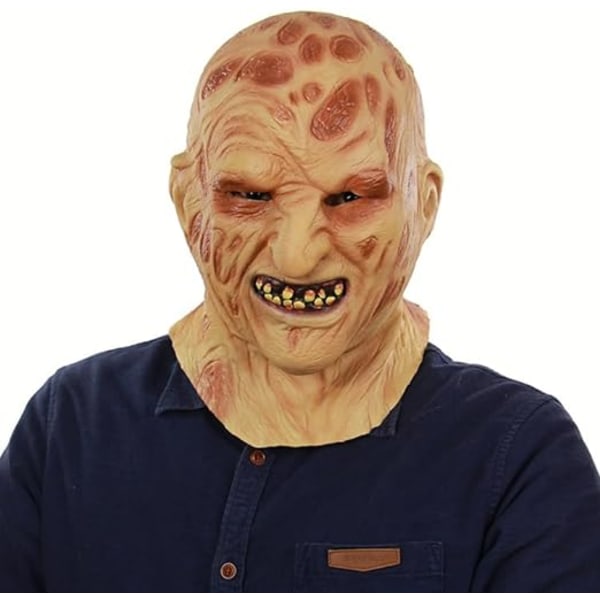 Adults Spooky Halloween Latex Realistic Costume - Scary Silicone Full Cover Head Mask - Cosplay or Fancy Dress