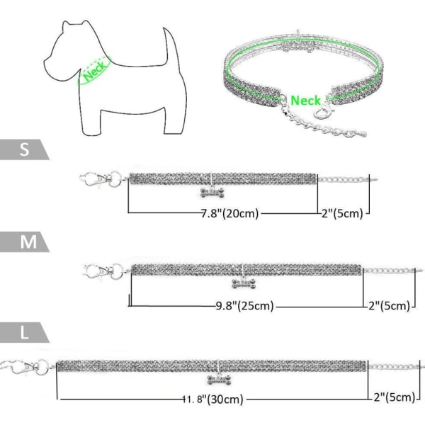 Halsbånd til kæledyr med justerbar krystalbue til bryllup, kattehalsbånd til små og mellemstore kæledyr