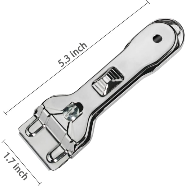 Razor Blade Scraper Tool, Window Scraper, Glass Cooktop Scraper, Paint Scraper, All Metal Heavy Duty Razor Blade Scraper for Cleaning Oven Window