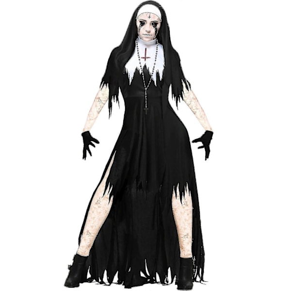 Nunna-asu Cosplay Vampyyri Paholainen Asu Puku