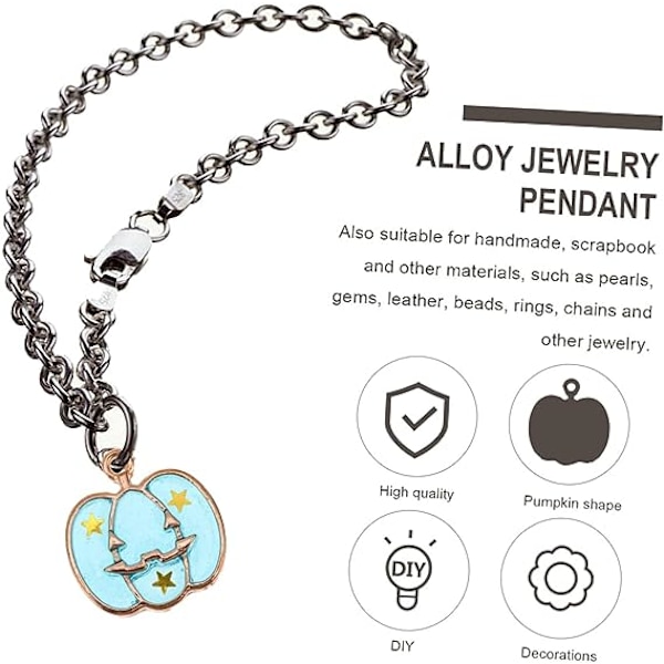 40 kpl kurpitsa riipus merenneito tarvikkeet rannekoru Charms avaimenperät askarteluun korujen valmistus helmet korujen valmistus tarvikkeet Halloween