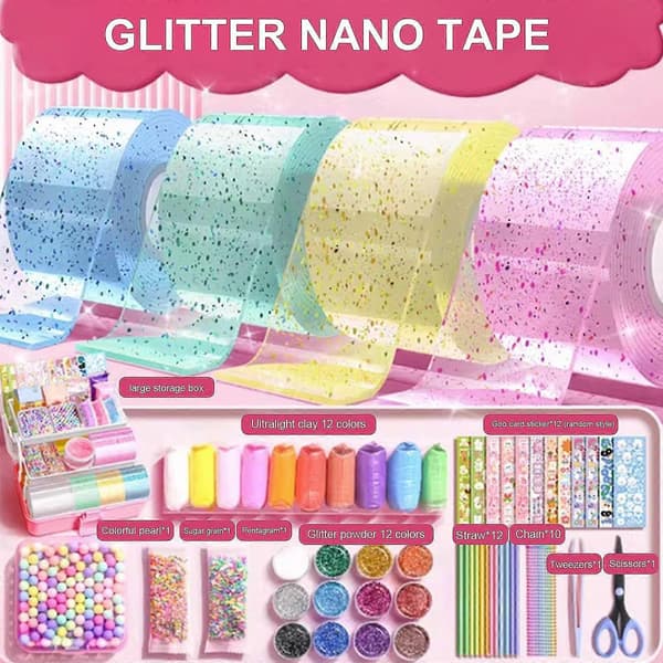 Nano Tape Boble Sæt Til Børn Med Video Tutorials