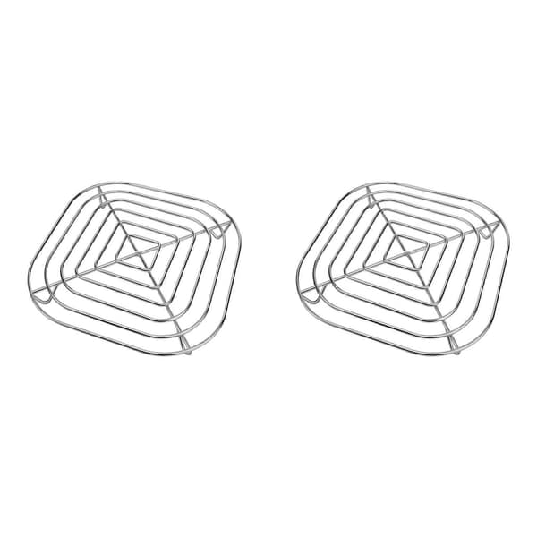 2X Airfryer-rist til Ninja Crispi FN101 Airfryer-kurv i rustfrit stål Airfryer-tilbehør Silver