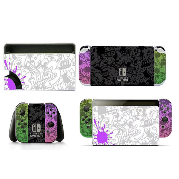 Sopii Switch OLED -tarroille, HipHop Animal, pölytiivis, naarmuuntumaton ja värikäs tarra (violetti) Style10