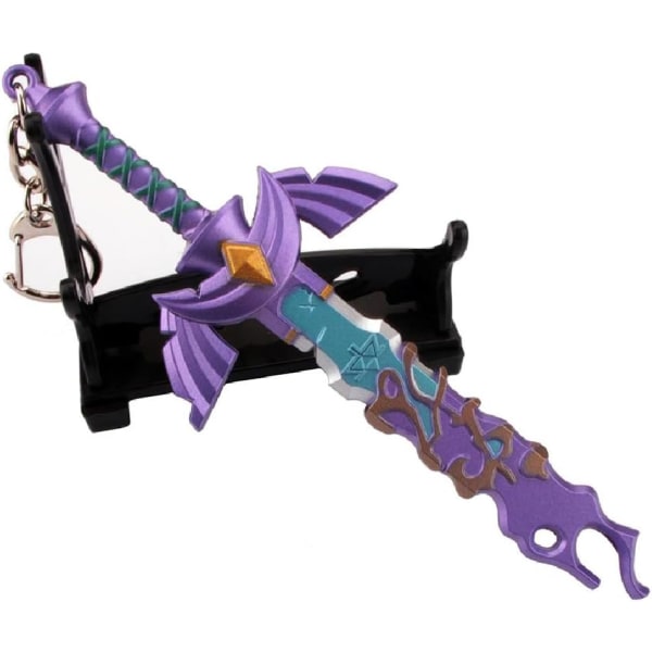 Decayed Master Sword Keychain Senaste,nyckelring för män och kvinnor The Legend of Zelda Tears of the Kingdom Master's Sword Key, 13 cm