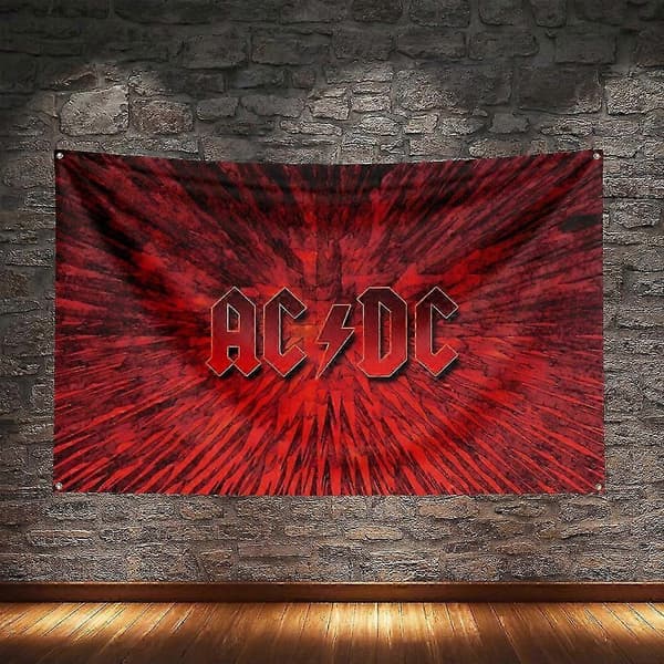 AC/DC Flag Polyester Digitaltryk Musikbanner til dekoration 25-26