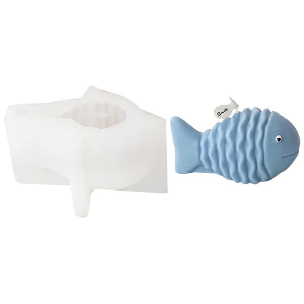 Unik 3D silikonform med delfin/planktonisk clownfisk/vågfisks/svärdfisk ljusformar kontorsprydnader