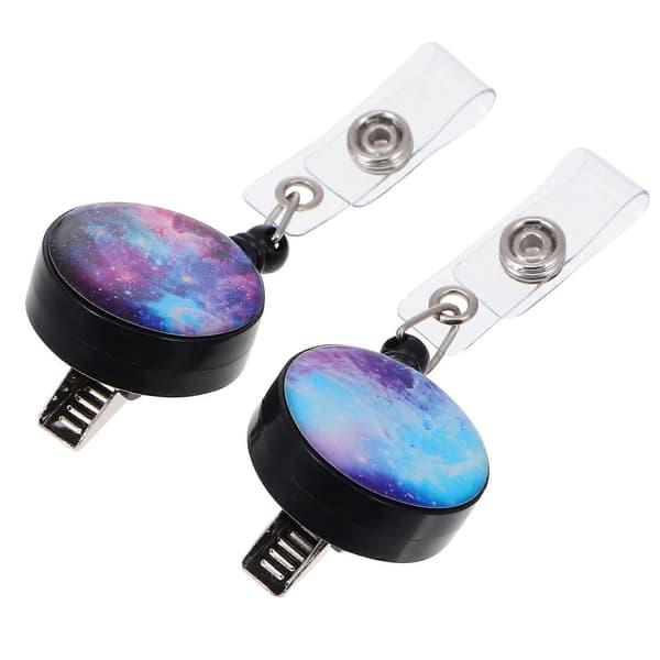 Søde badgeholderclips ID-badgeholdere Universalclips Skolebegivenheder 2 stk. 9X3.5X2.5CM Multi